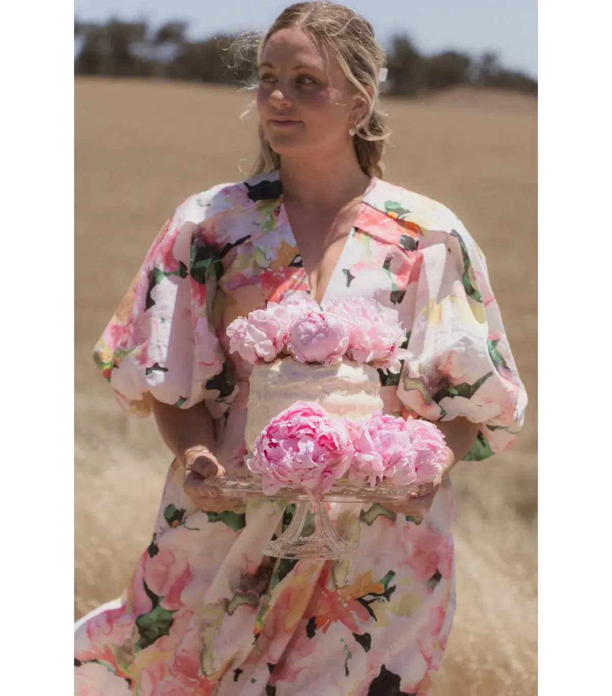 Acler Clayton Maxi Dress Daphney Posy Size AU 12 - Image 2