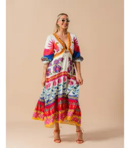 Farm Rio Vivid Garden Maxi Dress Multi Size S / AU 8 for rent on The Volte - image 1