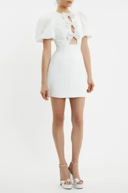 Rebecca Vallance Bridal Ophelia Mini Dress White Size 12 for rent on The Volte - image 5