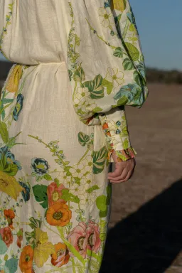 Alemais Constance Puff Sleeve Button Maxi Shirt Dress Size 14  for rent on The Volte - image 4