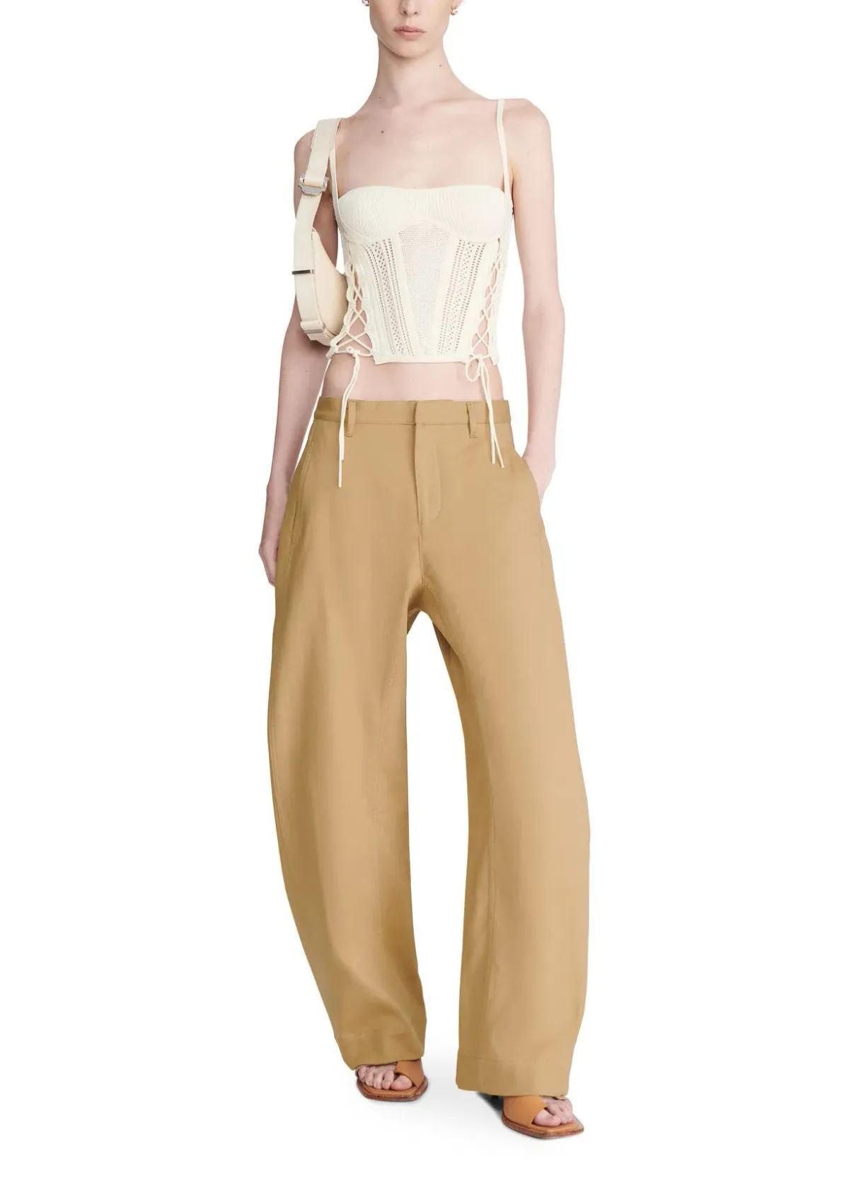 Dion Lee Laced Openwork Corset Cream Size XS / AU 6 - Image 1