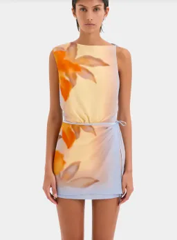 Sir the Label Serene Mini Dress Sequoia Floral Size 0P / AU 6 Petite for rent on The Volte - image 2