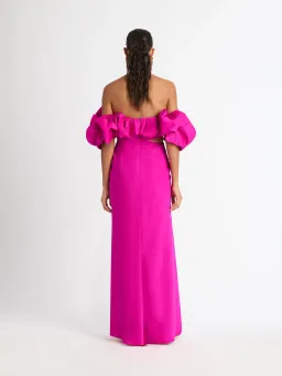 Sheike Margot Maxi Dress Magenta Pink Size 6  for rent on The Volte - image 3