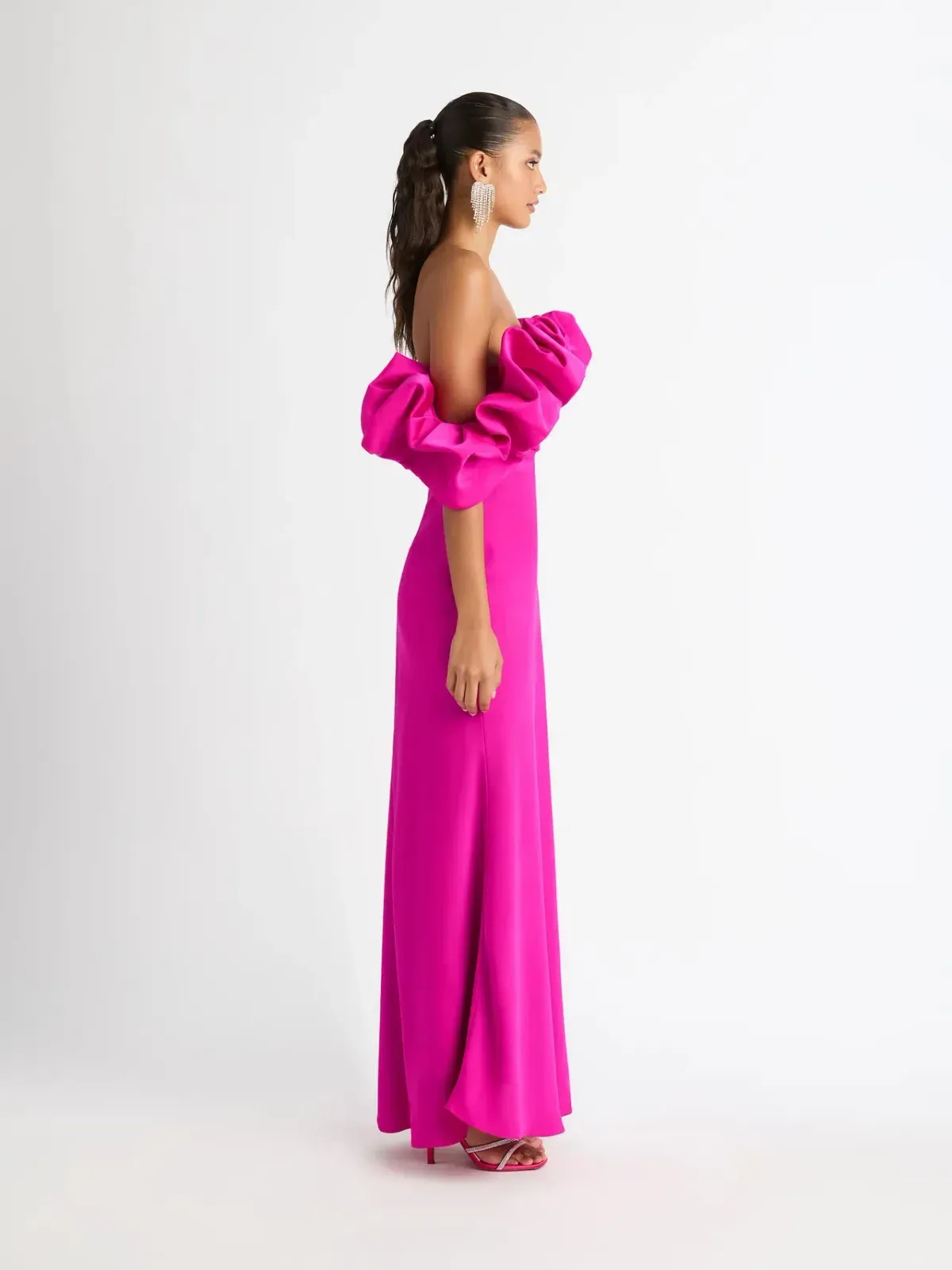 Sheike Margot Maxi Dress Magenta Pink Size 6  - Image 4