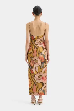 Sir the Label Talulah Column Midi Dress Sanderling Floral Size 0P / AU 6 Petite for rent on The Volte - image 3