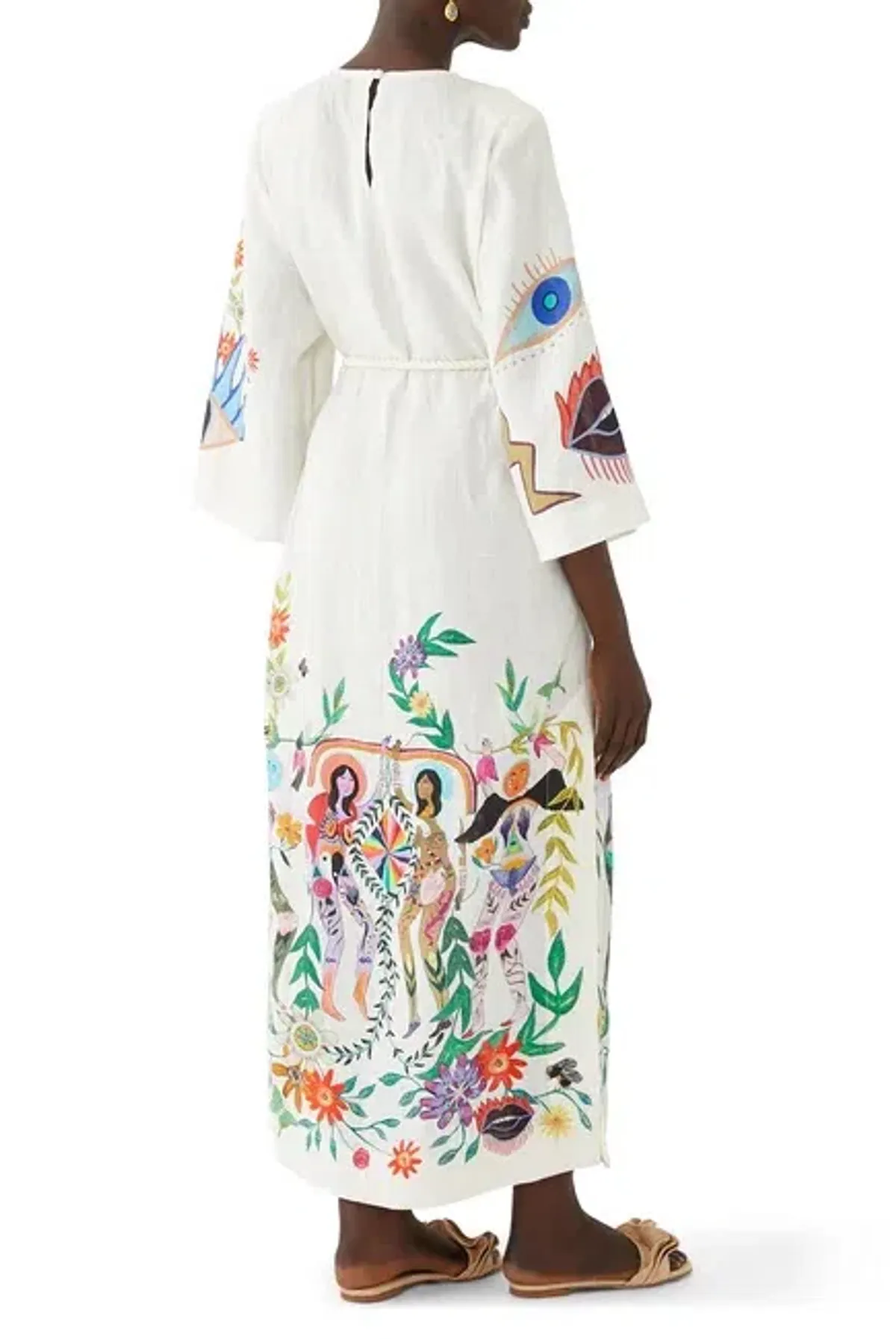 ALEMAIS Meagan Midi Dress Print Size 8 AU - Image 5