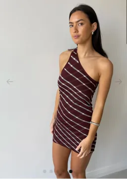 Gimagaus Irina Mini Dress Burgundy Size 6 for rent on The Volte - image 3