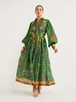 ALEMAIS Birdie Shirtdress in Jade Size 10 AU for rent on The Volte - image 2