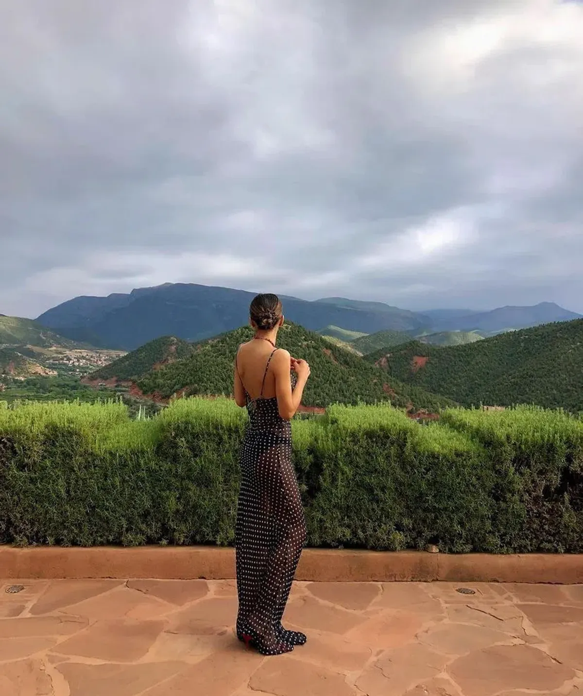 Rat & Boa Giselle Polka Dot Sheet Maxi  Dress Black Size Xxs / Size 6  - Image 4