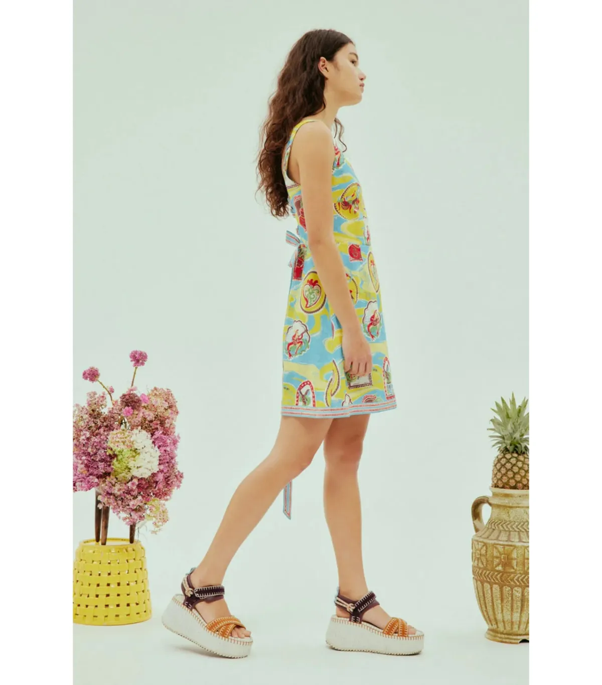 Alemais Emilio Mini Dress Multi Size AU 12 - Image 3