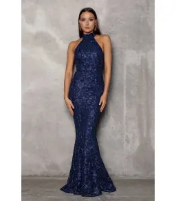 Elle Zeitoune Clement Gown Navy Size AU 6 for rent on The Volte - image 1