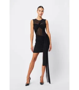 Mossman Rebound Mini Dress Black Size AU 8 for rent on The Volte - image 1