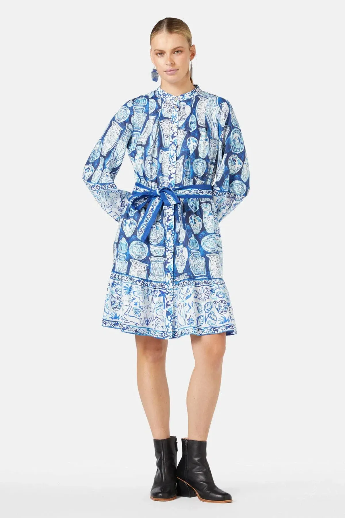 Gorman Porcelain Paradise Mini Party Dress Print Size 20  - Image 1