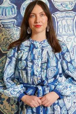 Gorman Porcelain Paradise Mini Party Dress Print Size 20  for rent on The Volte - image 6