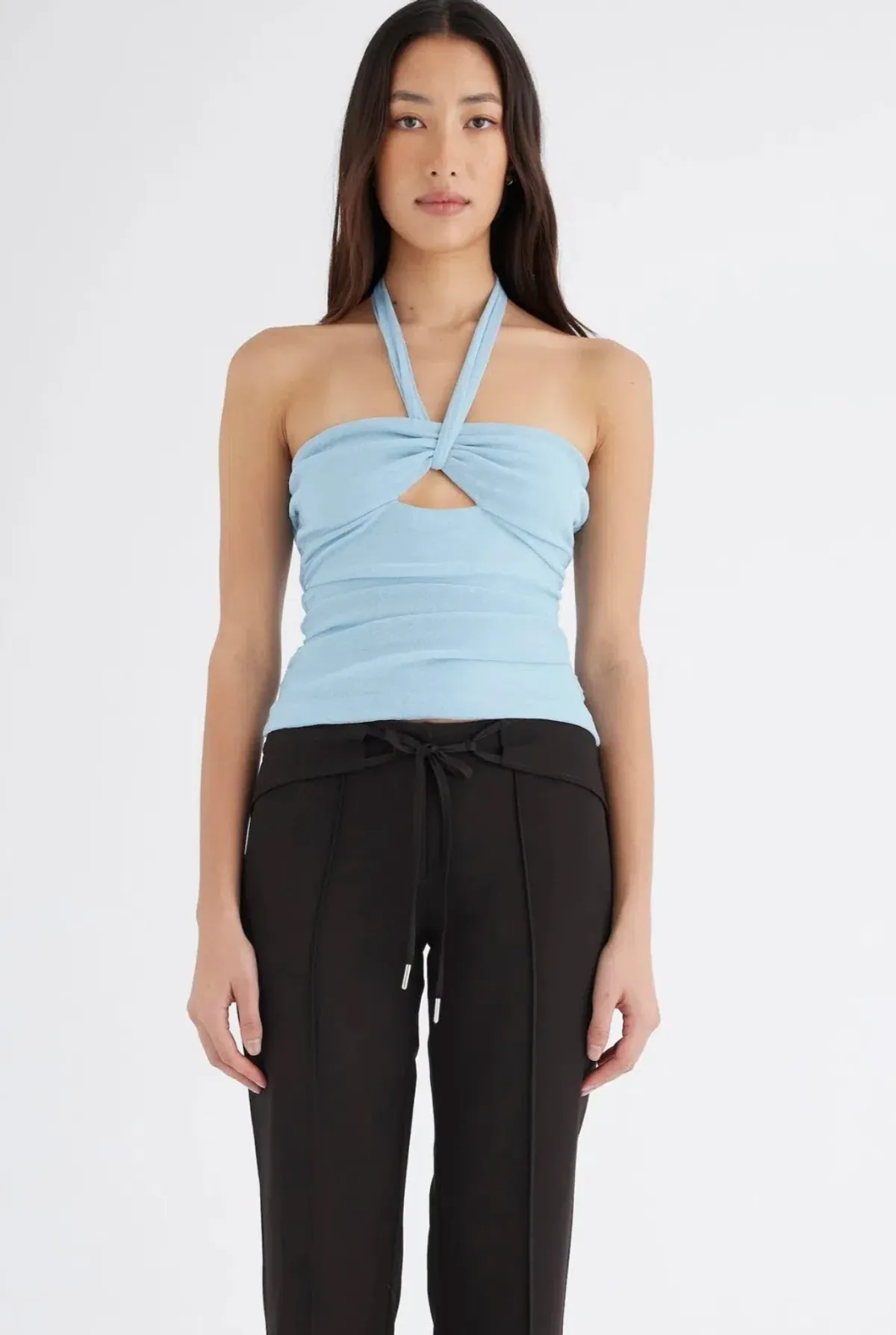 Benni Prianka Halter Top Glacier Blue Size 8 - Image 2