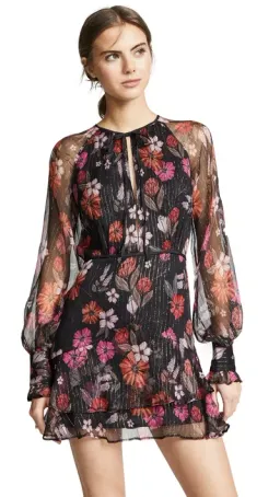 La Maison Talulah Wild Bloom Long Sleeve Mini Dress In Winter Size 6 for rent on The Volte - image 1