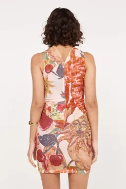 She is Olla Geneva Mini Dress Victor Print Size 8 for rent on The Volte - image 2