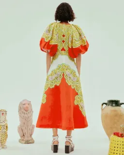 Alemais Sierra Midi Dress Multi Size 12 for rent on The Volte - image 2