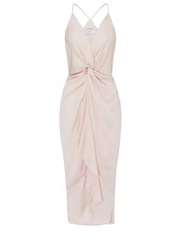 Sheike Midi Knot Dress Champagne Size 8 for rent on The Volte - image 2