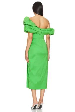 Rachel Gilbert Gia Midi Dress Green Size 10 for rent on The Volte - image 2
