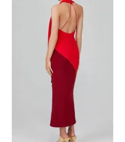 Acler Flora Colorblock Dress Red Size AU 8 for rent on The Volte - image 4