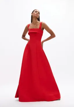 Rachel Gilbert Sera Gown Red Size AU 12  for rent on The Volte - image 1