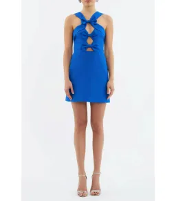 Rebecca Vallance Antonella Mini Dress Marine Blue Size AU 8 for rent on The Volte - image 1