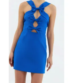 Rebecca Vallance Antonella Mini Dress Marine Blue Size AU 8 for rent on The Volte - image 2