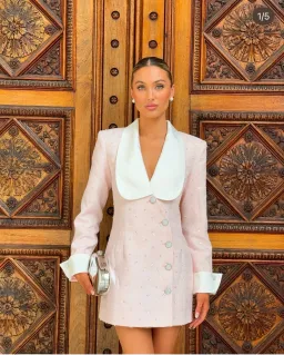 Atoir Magda Blazer Dress Pink Size AU 8  for rent on The Volte - image 4