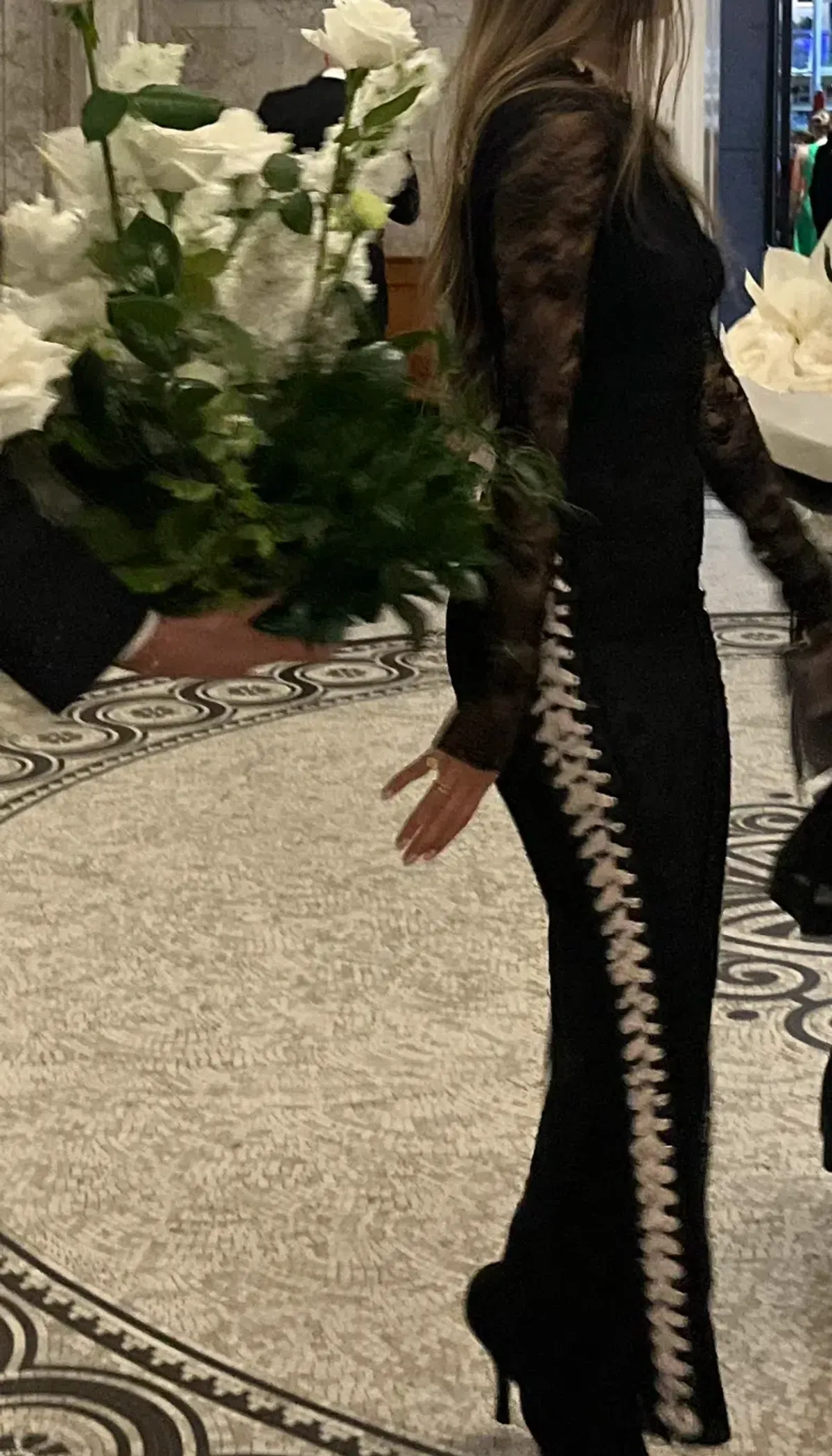 Alessandra Rich Black Lace Dress Size IT40/XS - Image 4