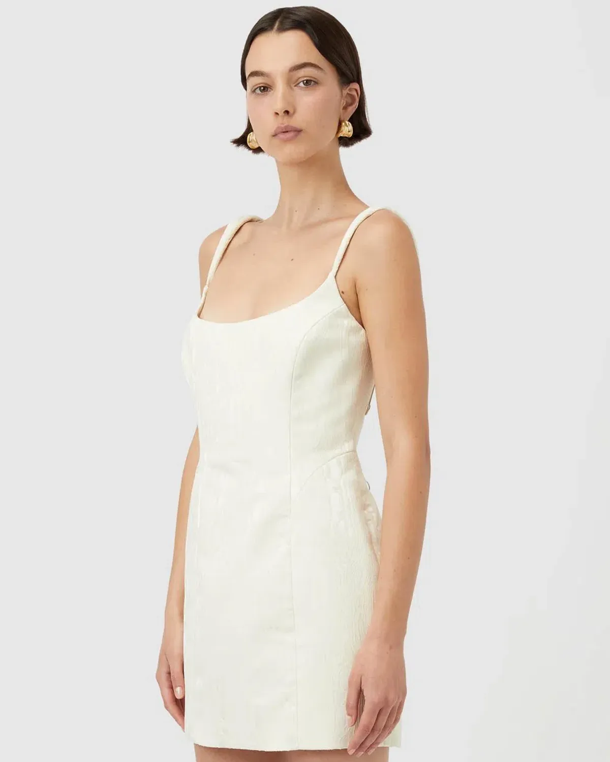 Camilla And Marc Malla Mini Dress Cream Size 12 - Image 2