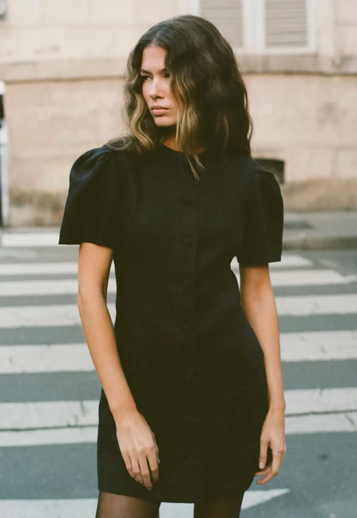 Faithfull the Brand Emma Mini Dress Black Size 10 - Image 3