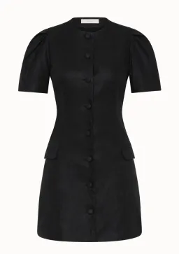 Faithfull the Brand Emma Mini Dress Black Size 10 for rent on The Volte - image 4