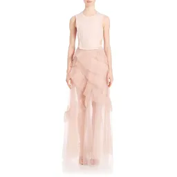 BCBGMAXAZRIA Avalon Gown Blush Size 0 / AU 6 for rent on The Volte - image 1