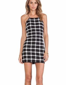 Shakuhachi Check Weave Mini Dress Print Size 6 for rent on The Volte - image 2