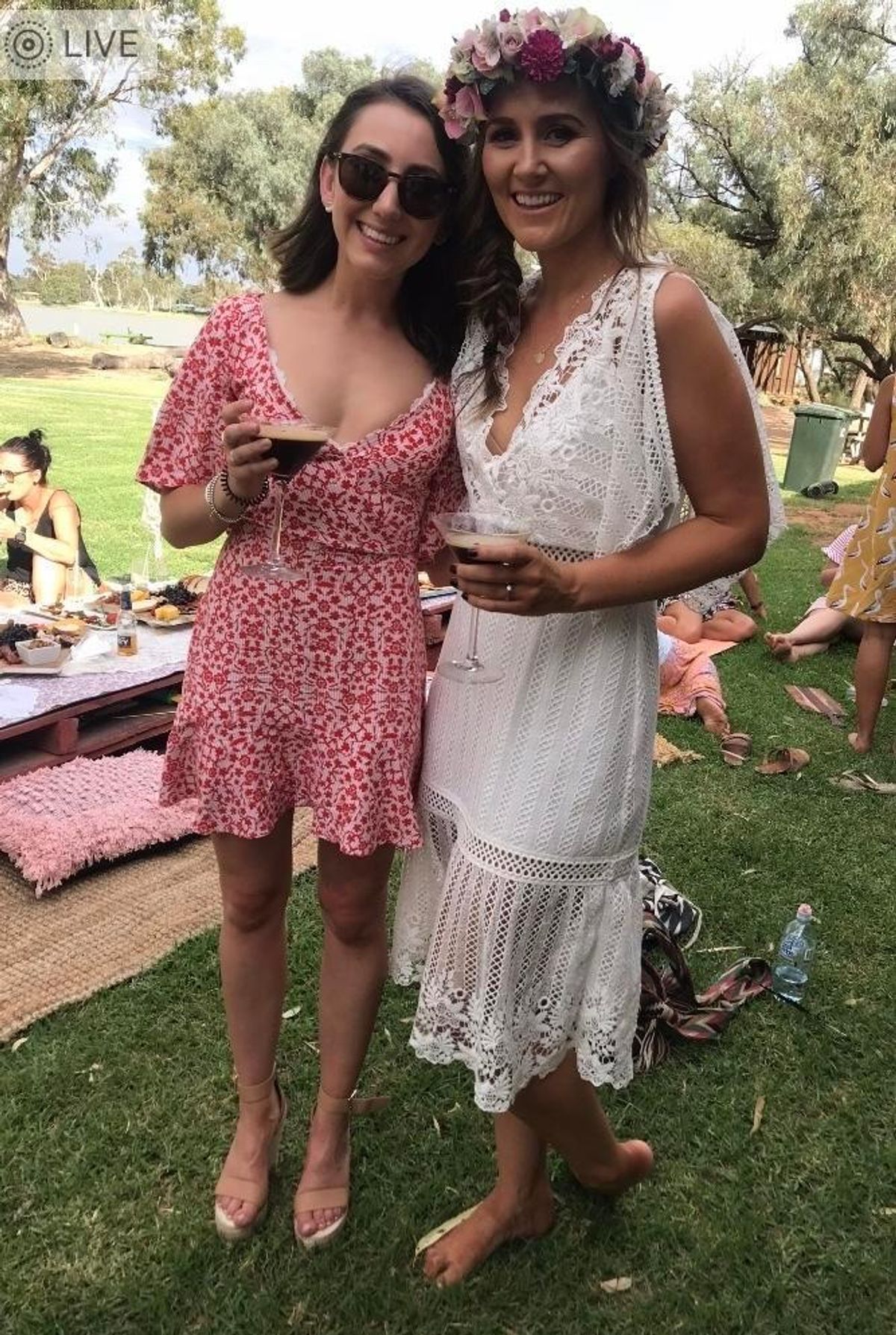 Kookai Red floral dress 6 - Image 1