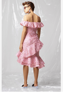 Nicola Finetti Fryda Dress Pink Size 6 for rent on The Volte - image 2