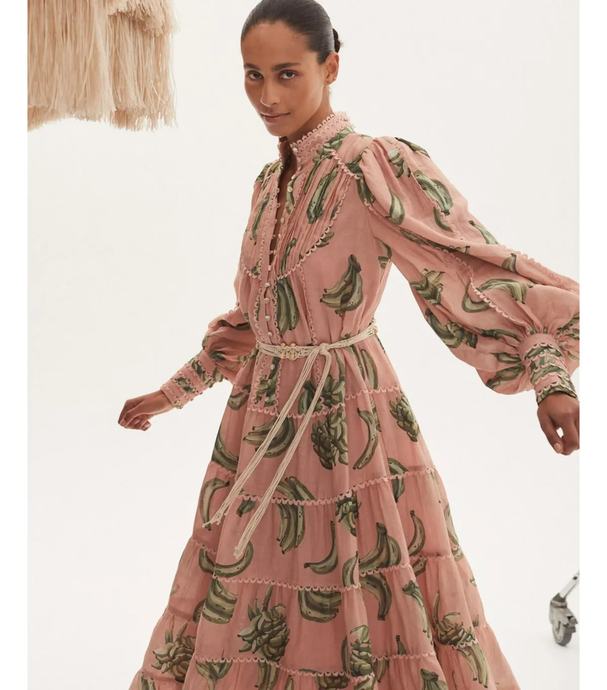 Alémais Bananarama Midi Dress Pink Size AU 10  - Image 3