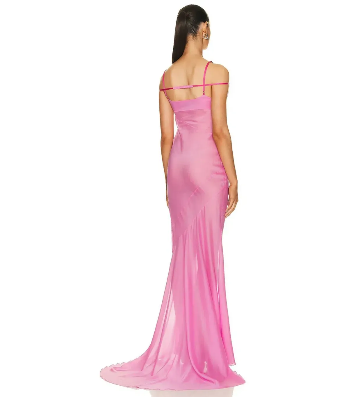 Jacquemus La Robe Draggiu Maxi Dress in Pink Size AU 12 - Image 2