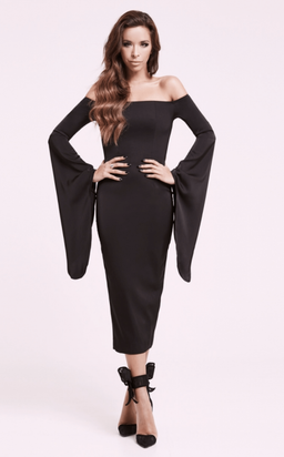 Asilio The Shiralee Dress Black 6 for rent on The Volte - image 1
