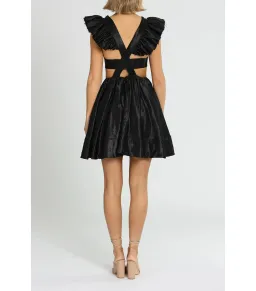 Aje Gazelle Mini Dress Black Size AU 12 for rent on The Volte - image 3