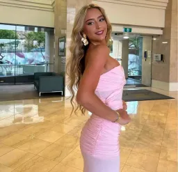 Natalie Rolt Miranda Gown in Blossom Pink Size AU 8  for rent on The Volte - image 3