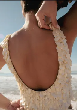 Meshki Willow Mother Of Pearl Halter Top Pearl Size M / AU 10 for rent on The Volte - image 6