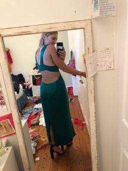 X By NBD Green Slip Dress 10 for rent on The Volte - image 3