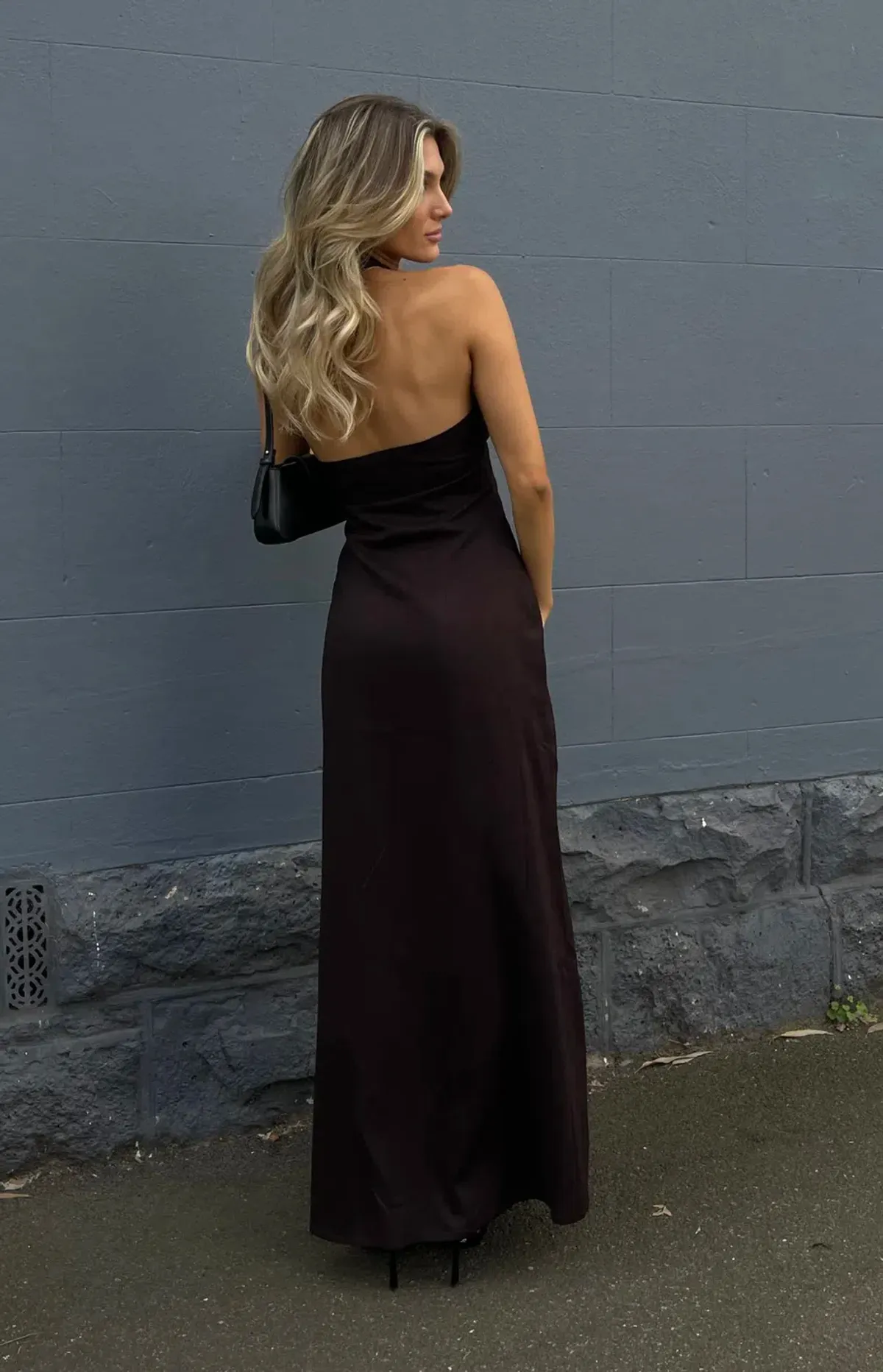 Raef the Label Orlie Maxi Dress Dark Oak Size 10 - Image 2