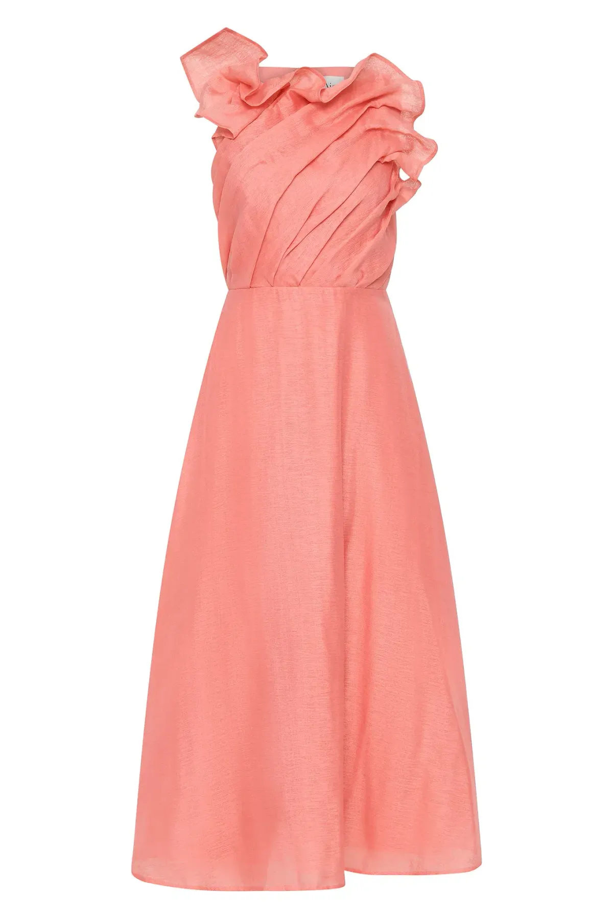 Aje Genesis Midi Dress in Washed Coral Size 14 - Image 5