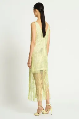 Sass & Bide Pinnacle Lace Midi Dress Lime Size 10 for rent on The Volte - image 3