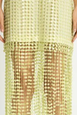 Sass & Bide Pinnacle Lace Midi Dress Lime Size 10 for rent on The Volte - image 2