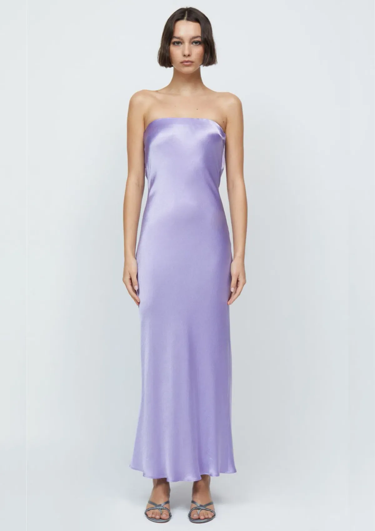 Bec & Bridge Moon Dance Strapless Dress Lilac Size 8 - Image 1