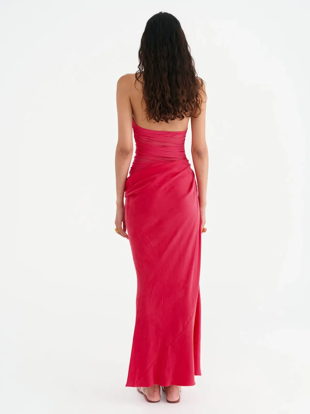 Benni Gina Maxi Dress Watermelon Size 8 - Image 2